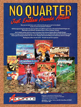 1989 Arcadia Double Dragon Arcade Games On Amiga Original Ad / Retro Wall Art v1