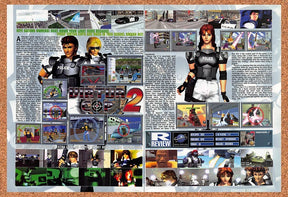 1997 Virtua Cop 2 Saturn Original Advertisement / Retro Promo vr1
