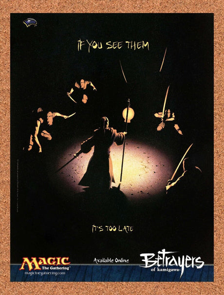 Magic The Gathering Betrayers PC Original 2005 Ad Authentic Video Game Promo