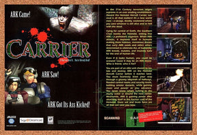 Carrier Dreamcast Original 2000 Vintage Ad - Horror Video Game Promo