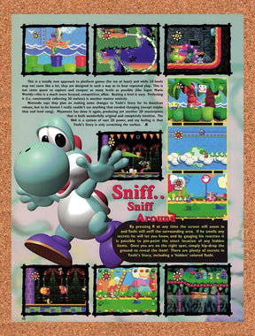 1998 Yoshi's Story N64 Original Advertisement / Retro Promo vr1