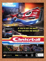 Clusterball PC Original 2001 Ad Authentic 3-D Action Sports Video Game Promo