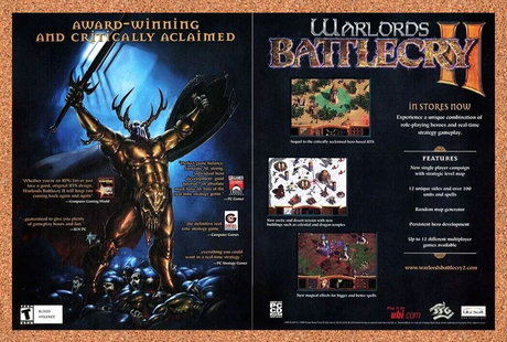 Warlords Battlecry 2 PC II Original 2004 Ad Authentic Windows Video Game Promo