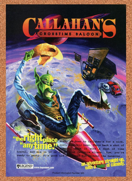 1997 Callahan's Crosstime Saloon PC Original Advertisement / Retro Promo v1