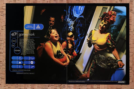 1998 GameShark Video Game Enhancer Original Advertisement / Retro Wall Art v9