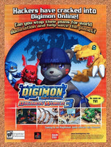 2002 Digimon World 3 PS1 Original Advertisement / Retro Promo v1