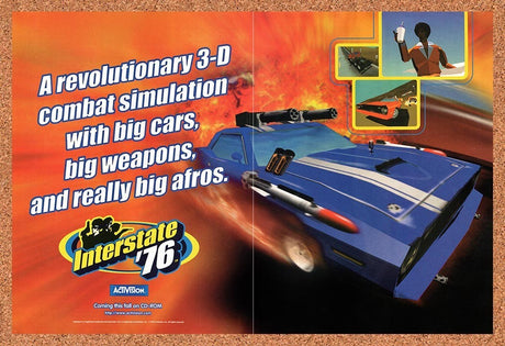 1996 Interstate 76 PC Original Advertisement / Retro Promo v1