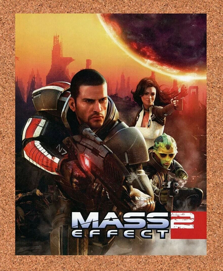 Mass Effect 2 Xbox 360 Original 2012 Ad Authentic Video Game Promo