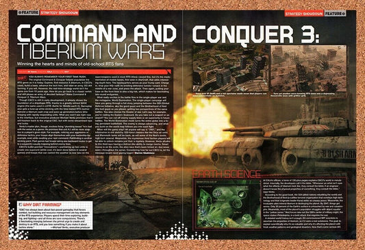 Command And Conquer 3 Tiberium Wars Original 2005 Vintage Ad - Video Game Promo