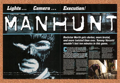 2003 Manhunt PS2 Original Advertisement / Retro Promo vr1
