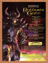 1999 Baldur's Gate GOTY Original Advertisement / Retro Promo v5