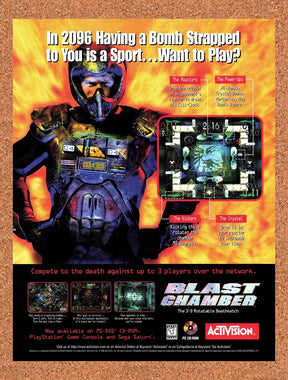 1997 Blast Chamber PC Original Advertisement / Retro Promo v2