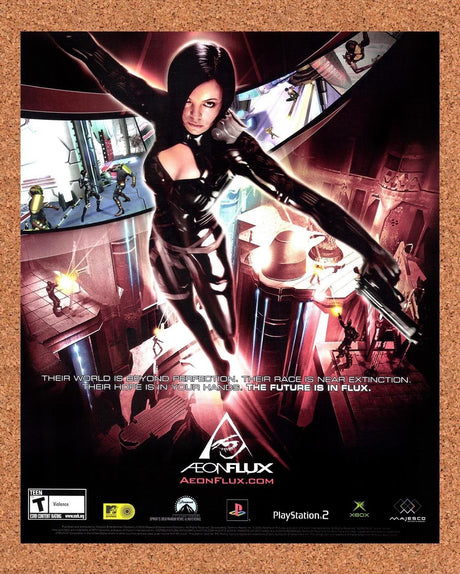 2005 Aeon Flux PS2 Original Advertisement / Retro Promo v1