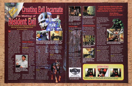 1995 Resident Evil The Making Of Original Advertisement / Retro Wall Art v4