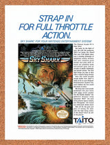 1990 Sky Shark NES Original Advertisement / Retro Wall Art v2