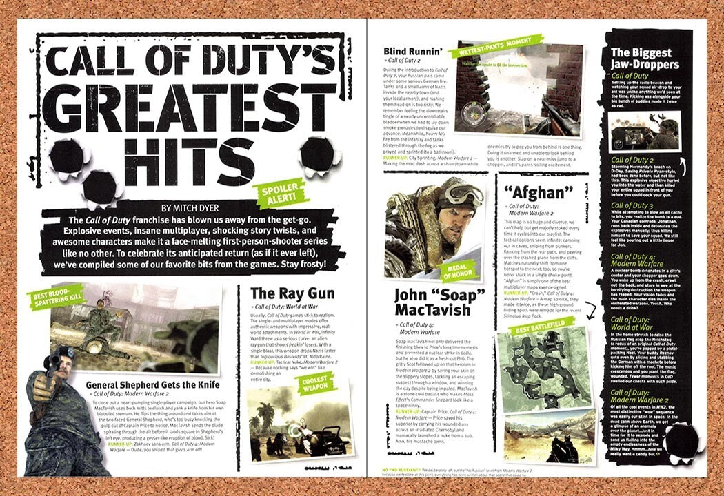 2010 Call Of Duty Call Of Duty’s Greatest Hits Original Ad / Retro Wall Art v4