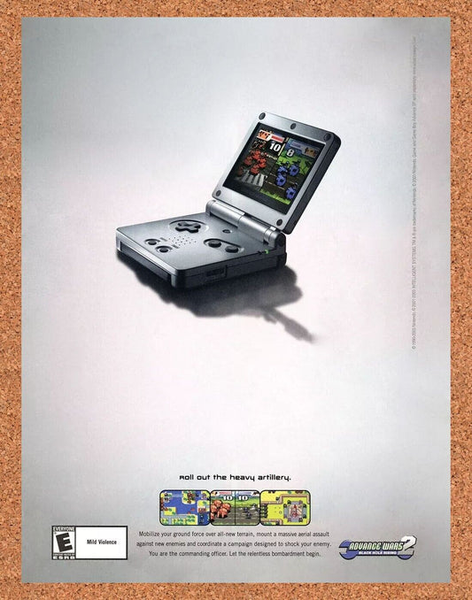 Nintendo Game Boy Advance SP Original 2004 Ad Authentic Video Game Promo