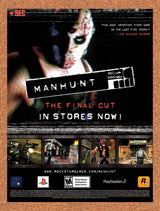 2004 Manhunt The Final Cut PS2 Original Advertisement / Retro Promo v4