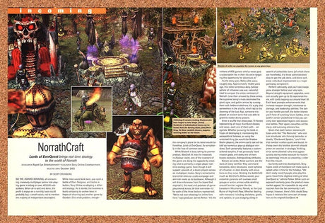 Lords Of EverQuest PC Original 2003 Ad Authentic MMO Video Game Review Promo