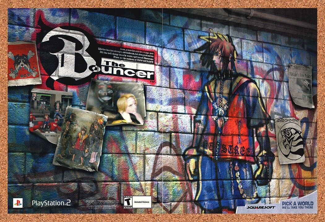 The Bouncer PS2 Original 2003 Print Ad Authentic Squaresoft Video Game Art Promo