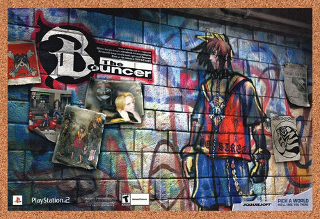 The Bouncer PS2 Original 2003 Print Ad Authentic Squaresoft Video Game Art Promo