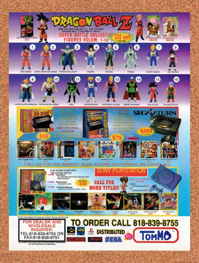1995 Dragonball Z Collectible Figures Super Battle Vol 1-16 Original Ad / Promo