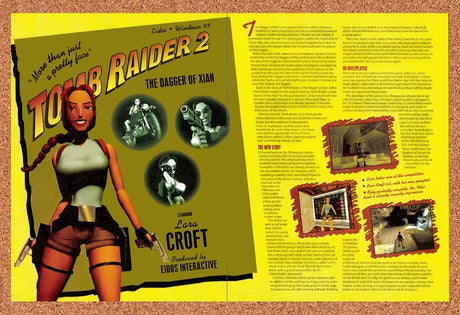 1997 Tomb Raider 2 Starring Lara Croft PC Original Advertisement / Promo vr2