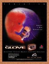 1998 Video Game Control Glove PS1 Original Advertisement / Retro Wall Art v3