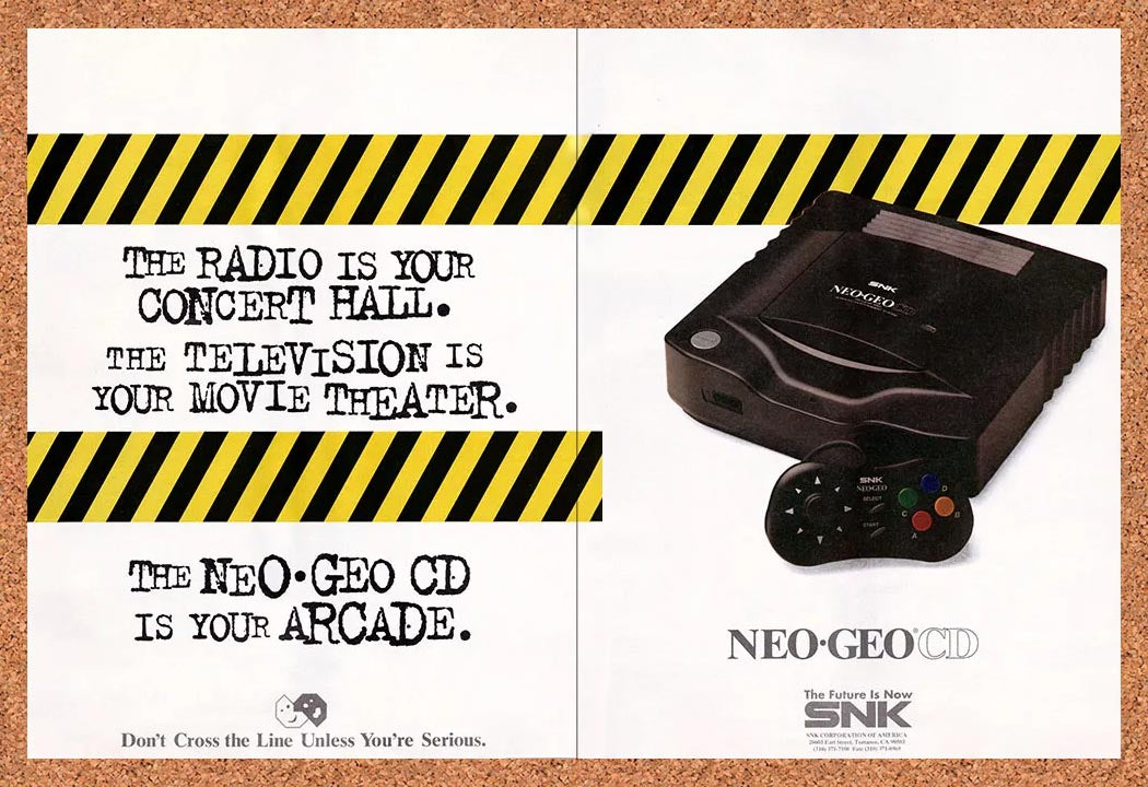 1995 Neo Geo Console Original Ad v5