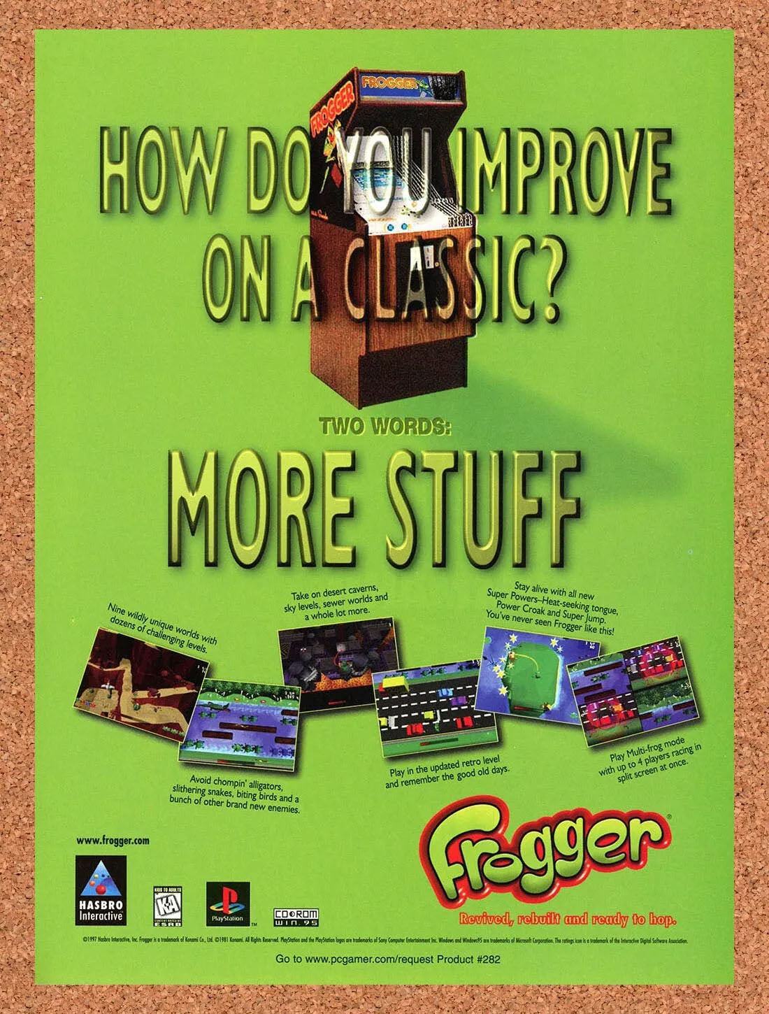 2000 Frogger PC Original Ad