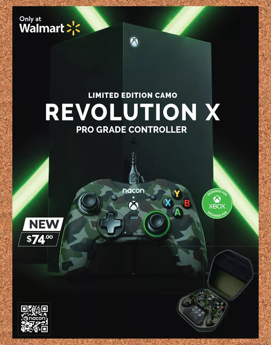 2022 Microsoft Xbox Series X Revolution X Pro Original Advertisement / Retro Wall Art
