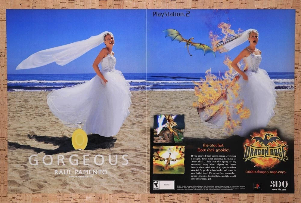 2001 Dragon Rage PS2 Original Ad v1